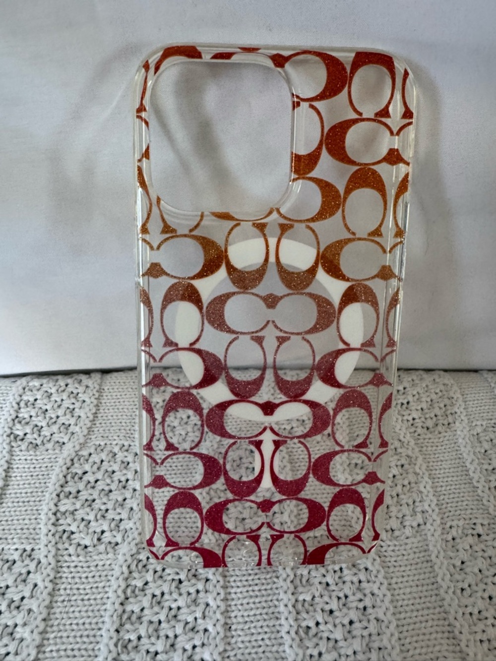 Coach Auth EUC Signature iPhone 15 pro max mag safe case